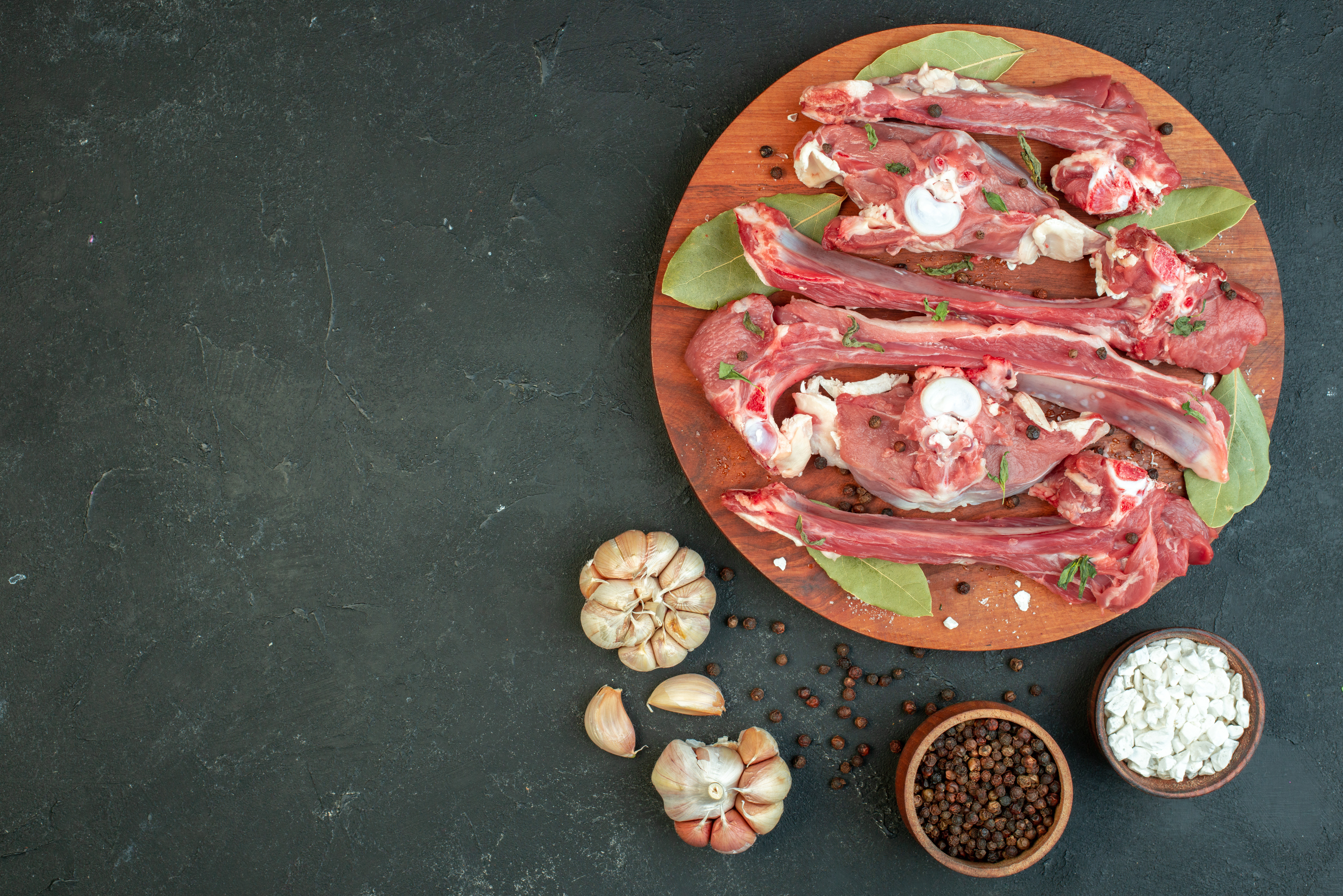 Fresh halal mutton curry cut pieces at Star Halal Meat Shop Gurugram